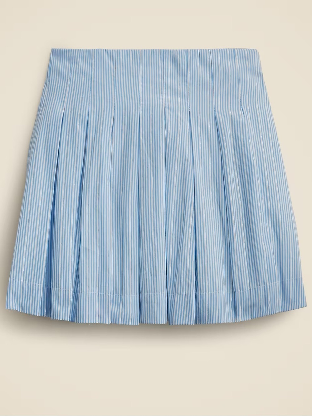 Crewcuts Girls' pleated skirt in cotton poplin with metallic threads size 10